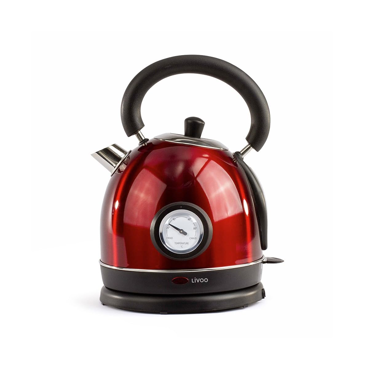 Livoo Bouilloire Sans Fil 1.8L 1800W Rouge - Dod157
