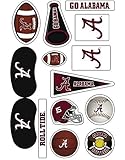 Alabama Crimson Tide Bama Waterless Peel & Stick Temporary Tattoo Assortment Pack 14-Piece