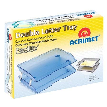 Acrimet 4-Tier Stackable Letter Tray | Side-Load Desktop File Organizer (Solid Purple) - View #7