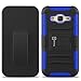 Galaxy J2 Holster Case (2016), CoverON [Explorer Series] Holster Hybrid Armor Belt Clip Hard Phone Cover For Samsung Galaxy J2 (2016) Holster Case - Blue / Black