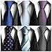 AVANTMEN Classic Men's Neckties - Lot 4/6/9 PCS Neck Ties for Men Classy Woven Jacquard Slik Ties
