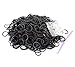 Rainbow Loom Rubber Bands 3000pcs with Crochet Hook and S_clips (Black)