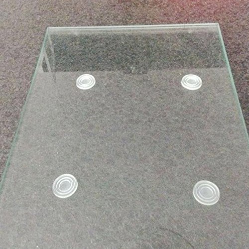 QY 20PCS Round Shape Nonslip Soft Grip Pads Glass Table Rubber Feet