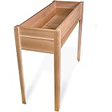 All Things CedarRGL12 Planter Box (4-Foot) on Legs, for Flowers, Plants, and Herbs; Ideal for Patio, Garden, Deck, or Other Outdoors Locations; Natural Western Red Cedar