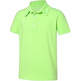 uideazone Boys Polo Shirts Dry Fit Performance Golf Short Sleeve Casual School Uniform Size 5-14