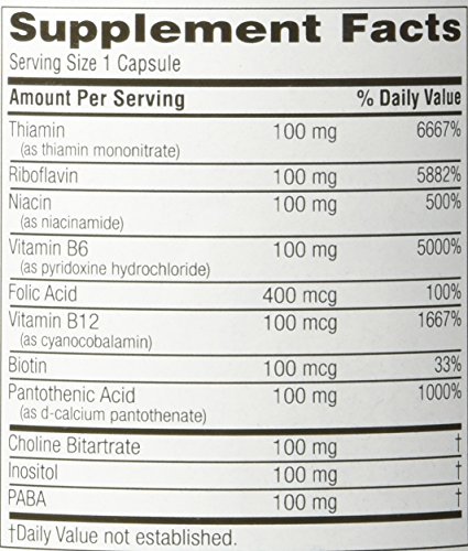 Twin Lab B-100 Capsules, 100-Count