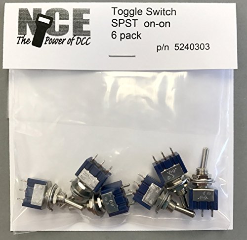 TS6S ON/ON SPST TOGGLE SWITCH 6-PACK -- 125V - 5A