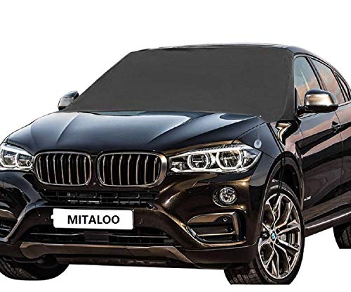 MITALOO Windshield Snow Cover Ice Removal Wiper Visor Protector All Weather Winter Summer Auto Sun Shade for Cars Trucks Vans and SUVs Stop Scraping Fits Most Car, SUV, Truck, Van or Automobile - Thumbnail 6