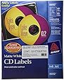 Avery CD Labels, Matte White, 40 Disc Labels and 80 Spine Labels (8692)