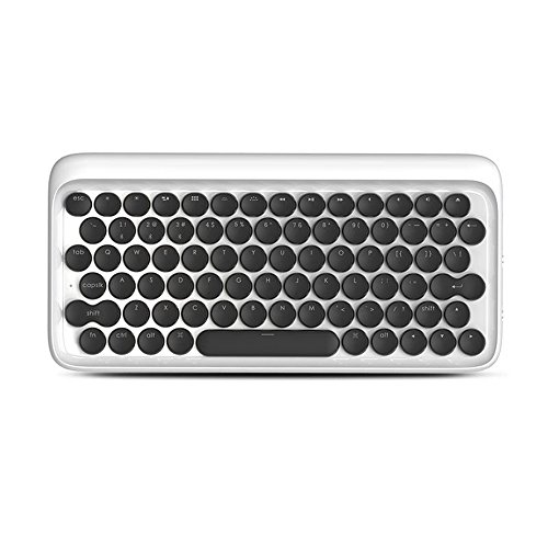 ALAKA Typewriter Design Built Backlit Bluetooth Wireless Mechanical Keyboard (White) in Kenya