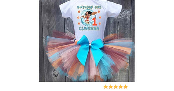 Name 2 Pc Tutu Outfit 6th Sixth 6 Birthday Party Shirt Personalized Baby Moana Outfit Girls Clothing Baby Girls Clothing Zac Tranz Com