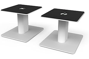 Kanto SP6HD Desktop Speaker Stands for Medium/Large Bookshelf Speakers & Mid-Size/Full-Size 4”-7” Studio Monitors | 6" Tall |