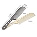 Anself Stainless Steel Hair Comb Hairdressing Steel Comb Hair Cutting Metal Comb Long Handle (Black)