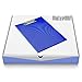 MyLifeUNIT Clipboard Folder with Pocket, Clipboard Padfolio File Folder, Letter Size or A4 Size (Blue)