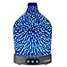 Essential Oil Diffuser, SZTROKIA 3D Galaxy Aromatherapy Diffuser,200ML Aroma Essential Oil Cool Mist Humidifier with 24 Color Changing,Metal Case Base,Waterless Auto Shut-off