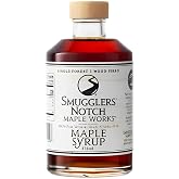 Smugglers&rsquo; Notch Maple Works &ndash; Single Forest Wood Fired &ndash; 100% Pure Vermont Maple Syrup &ndash; Natural Sweetener &amp; Gluten Free &ndash; Rich Taste &ndash; Waffles and Pancakes, Cocktails, Marinades, 12.68 Fl Oz. (375 mL)