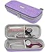 ButterFox Semi Hard Stethoscope Carry Case, fits 3M Littmann Stethoscope and Other Accessories (Purple)