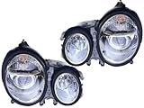 Mercedes Benz E Class 00 01 02 Projector Chrome Head Light Pair 210 820 38 37 61