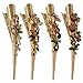 Fashion & Lifestyle Set of 4 Large Metal Alloy Alligator Sectioning Clips for Women and Girls - Pretty Strong Clamp Hair Pins Non-Slip Hair Grips Accessories for Thick Hair, Gold