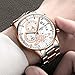 Men's Watches Sports Army Chronograph Waterproof Military Quartz Wristwatches Luxury Watches Rose Gold White Color