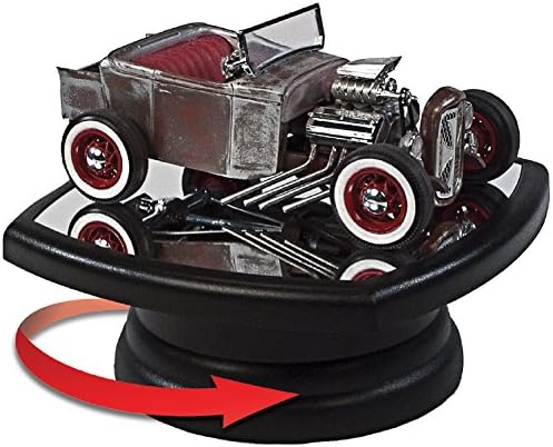 Rotating Display Case w/ Mirrored Platform Spins 360 Degrees - Models &amp; More