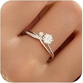 LOVPEPY 925 Sterling Silver Shiny CZ Interweave Ring for Women Luxury Twisted Cubic Zirconia Promise Rings CZ Diamond Multi Row Band Ring for Her Eternity Engagement Wedding Valentine Day Jewelry Gift