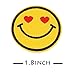 Popculta 24Pcs Emoji Iron-on Appliques Emoticon Faces DIY Embroidered Patches (Pack of 24)