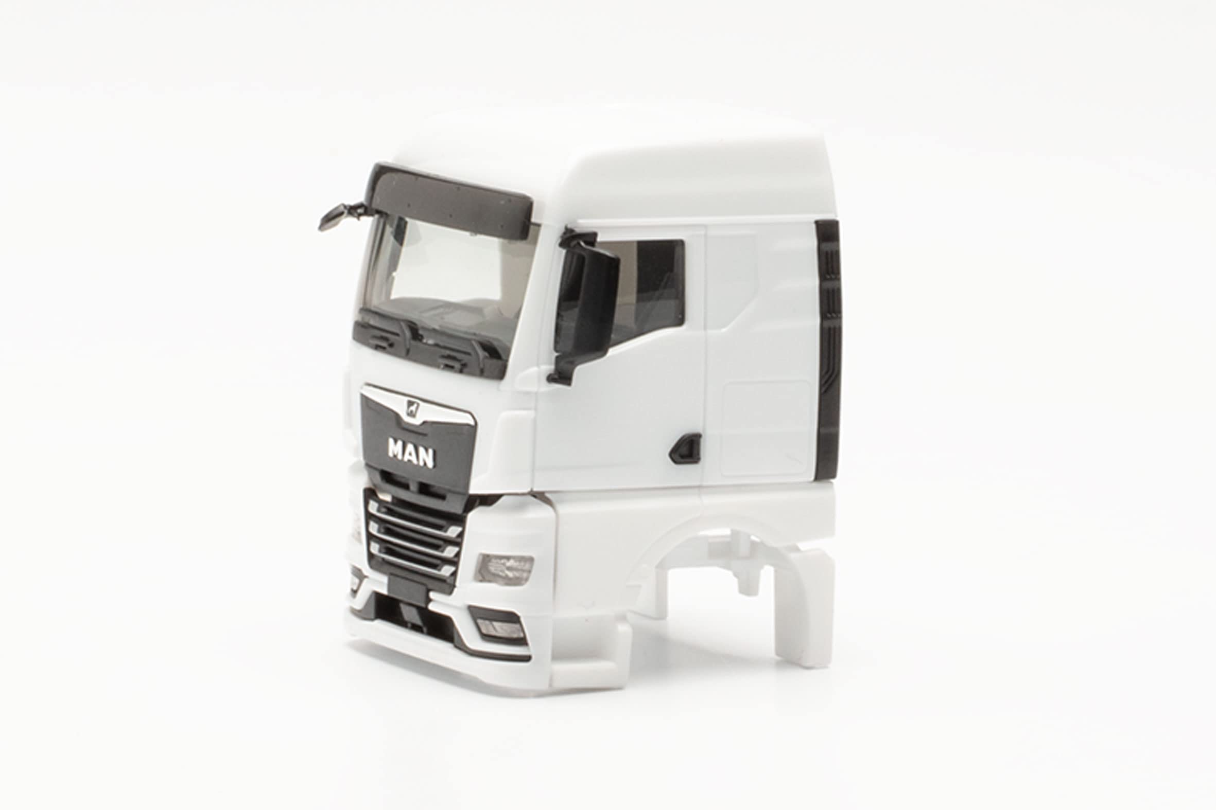 herpa truck model accessories, cab MAN TGX GM without wind deflectors, 2 pcs., true to its original scale of 1:87, plastic car model for diorama, model building, miniature model kit