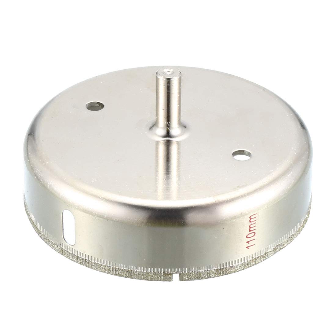 Sourcingmap 110mm Diamond Coated Glass Hole Saw Drill Bits for Ceramic Tile Marble Rock Porcelain Bottles Pots Brick