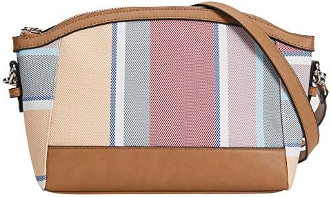 Striped Crossbody Bag - Women