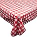 Pudgy Pedro's Red and White Vinyl Table Cloth with Flannel Backing Party Supplies