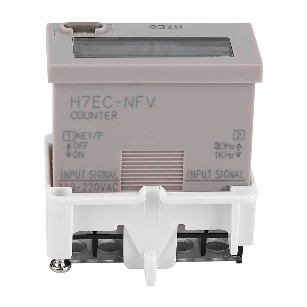 h7ec-nfv, H7EC-NFV Electronic Counter AC 110-220V Digital Electrical Counter Totalizer with 8-Digit LCD Display - Image 3