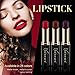 Lookatool 6 PCS Lip Gloss Lipstick Matte Velvet Waterproof Super Long Lasting Not Fade