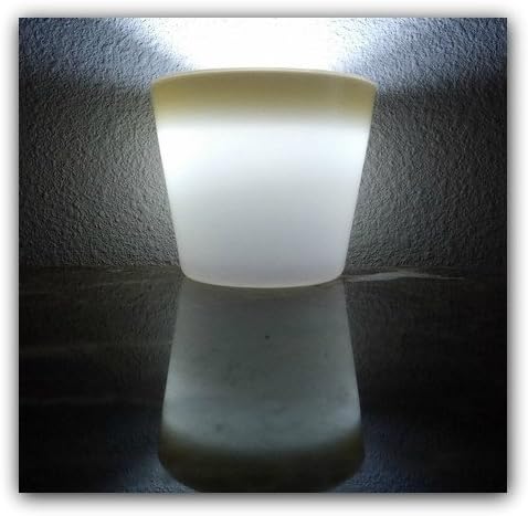 Glow Vase - White Vase w/White Light