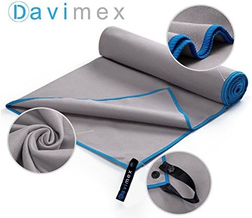 Microfiber Sport Towel - Ultra Absorbent Towel Prime - Fast Dry Microfiber Towel - Quick Dry Travel Towel - Sports Backpacking Beach Yoga Bath Towel