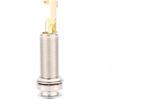 Endpin Jack, Guitar End Pin Jack Copper for Guitar Ukulele Pickup Silver+Gold Pickup Performance Accessories