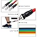 Exercise Bands Resistance Set,Workout Bands - 5Pcs Stackable Latex Resistance Bands with Door Anchor, Handles and Ankle Straps and Carrying Case - For Resistance Training,Home Workouts,Yoga (12pieces)