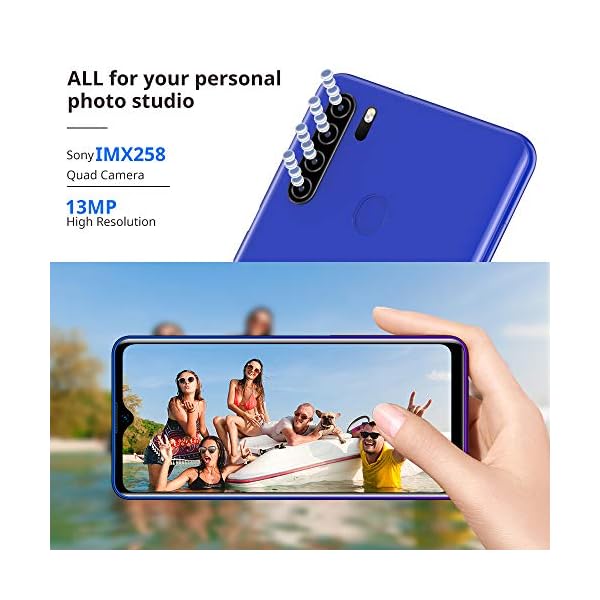 Mobile-Phone-Blackview-A80Plus-4G-Smartphone-SIM-Free-Phones-Unlocked-4GB64GB-Android-10-Phone-649-inches-Waterdrop-Screen13MP-Quad-Camera4680mAh-NFC-FaceFingerprint-Unlock-Blue Blackview Mobile Phone, A80Plus 4G Smartphone SIM Free Phones Unlocked, 4GB+64GB, Android 10 Phone, 6.49 Inches…