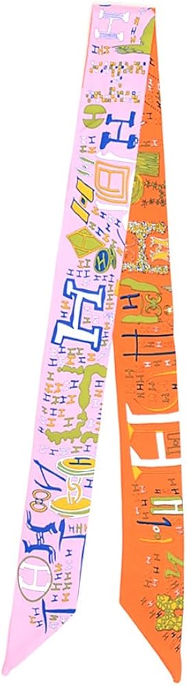 IMLECK Fashion Hair Accessory Hairband Hair Silk Neckerchief Tie Bag Handle Decorative Scarf