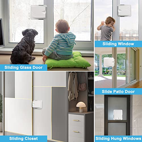 Sliding Door Lock, Child Safety Lock for Sliding Doors, 4 Pack Baby
