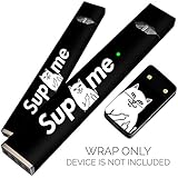 JUUL Skin - JUUL Charger Pods Wraps - JUUL Wrap - JUUL Starter Kit Sticker - JUUL Pen Decal - Pax JUUL Skin - Supreme x RipnDip Black