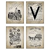 Louis Vuitton Photos - Set of 4 (8 inches x 10 inches) Fashion Poster Prints