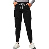 Fabletics Women's Evoke Cargo Scrub Jogger - MotionTech, 4-Way Stretch, Wrinkle-Resist, Anti-Shrink
