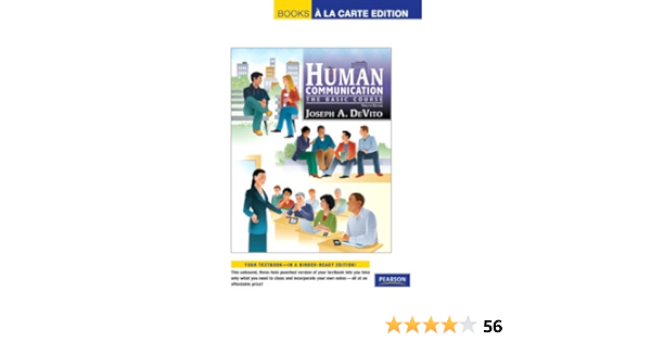  Human Munication The Basic Course Books A La Carte Edition 9780205827961 Devito Joseph A Books