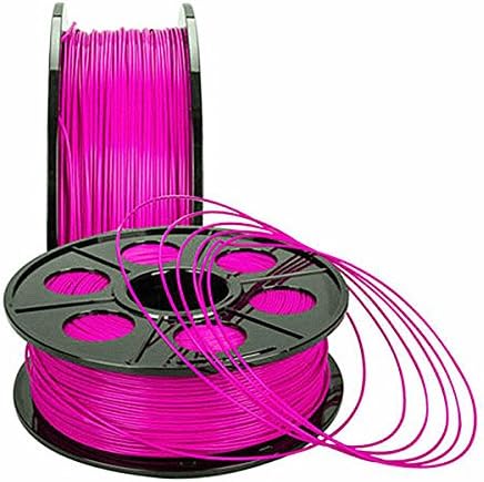 NOVESTE 3D Printer Filament PLA 1.75mm, +/- 0.02 mm, 2.2lbs 1KG Fuchsia with Spool