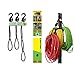 Hook & Hang Bungee Cords - Storage & Organization Cords - Hang Hoses, Cords, Ladders, Bikes, Tools & More. an Incredible Organizer! (3 PK, Yellow)