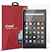iCarez HD Clear Screen Protector for Amazon Fire HD 10 (5th Generation 2015), 2-Pack Pet Film