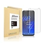 Samsung Galaxy S8 Plus/S8 + Glass Screen Protector, davidavi Tempered Glass Screen Protector [HD] [Case Friendly] [3D Curved] for Samsung Galaxy S8 [Clear] [Bubble Free Guarantee] for Galaxy S8 Plus