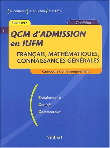 QCM d'admission en IUFM