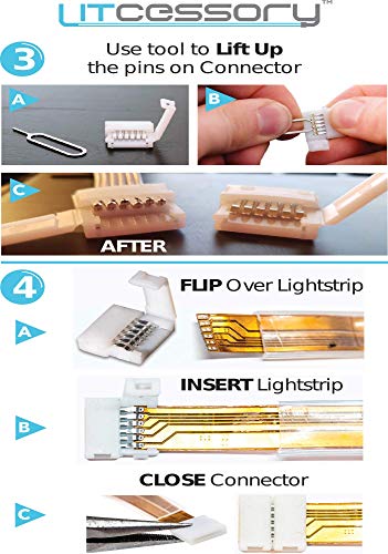 5 6+Pin+Cut+End+Connector+Philips+Lightstrip